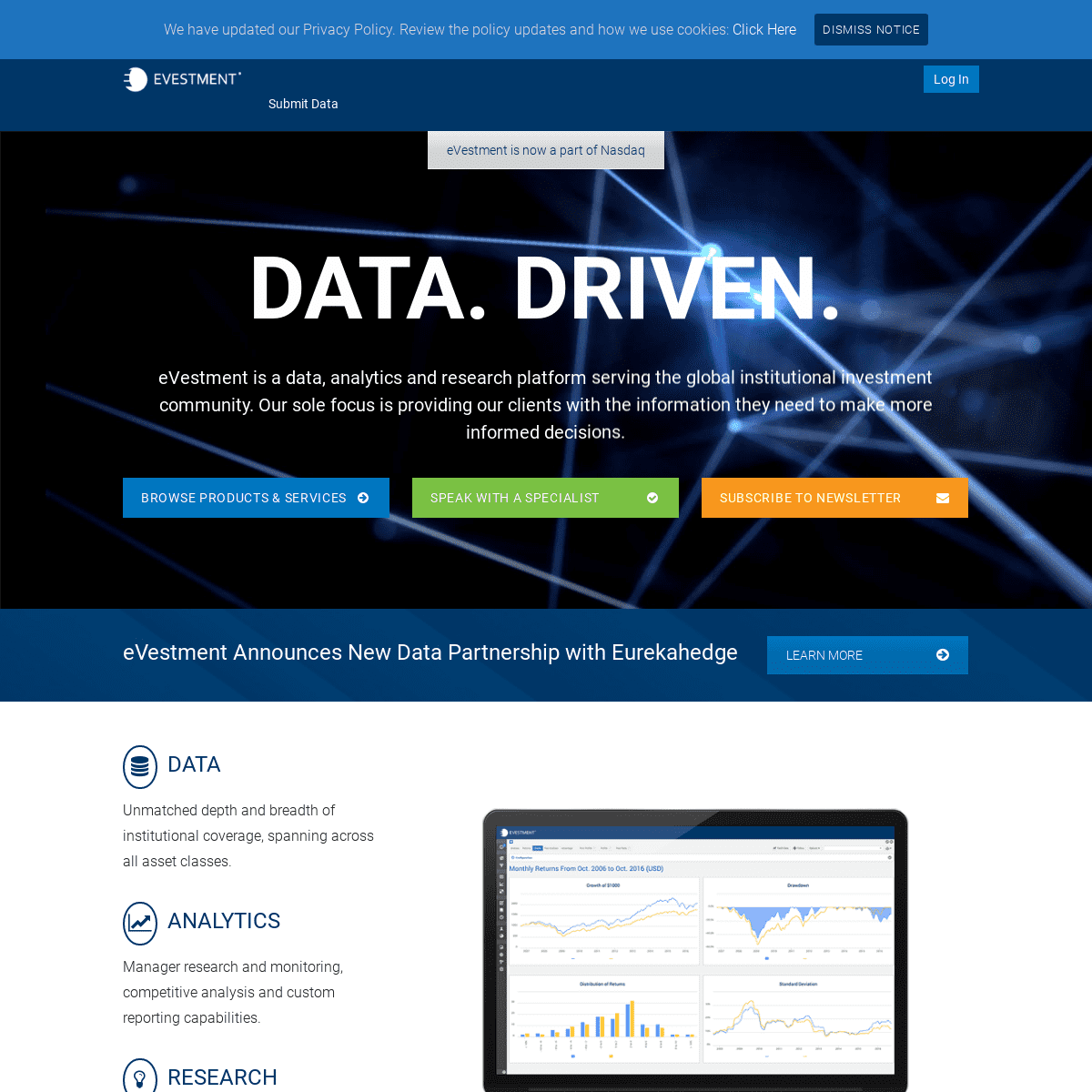 Analytics for Institutional Managers, Investors & Consultants | eVestment