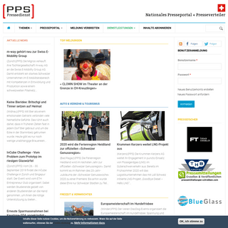 Presseportal Schweiz - Presse- und Medienmitteilungen - PPS Pressedienst