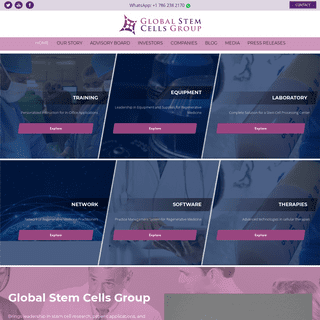 Global Stem Cells Group Home page. Visit the GSCG website