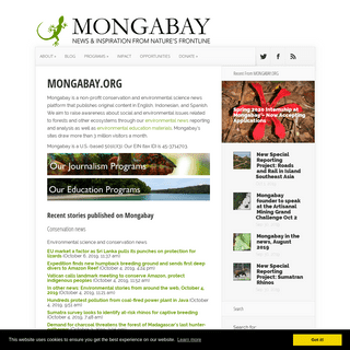 A complete backup of mongabay.org