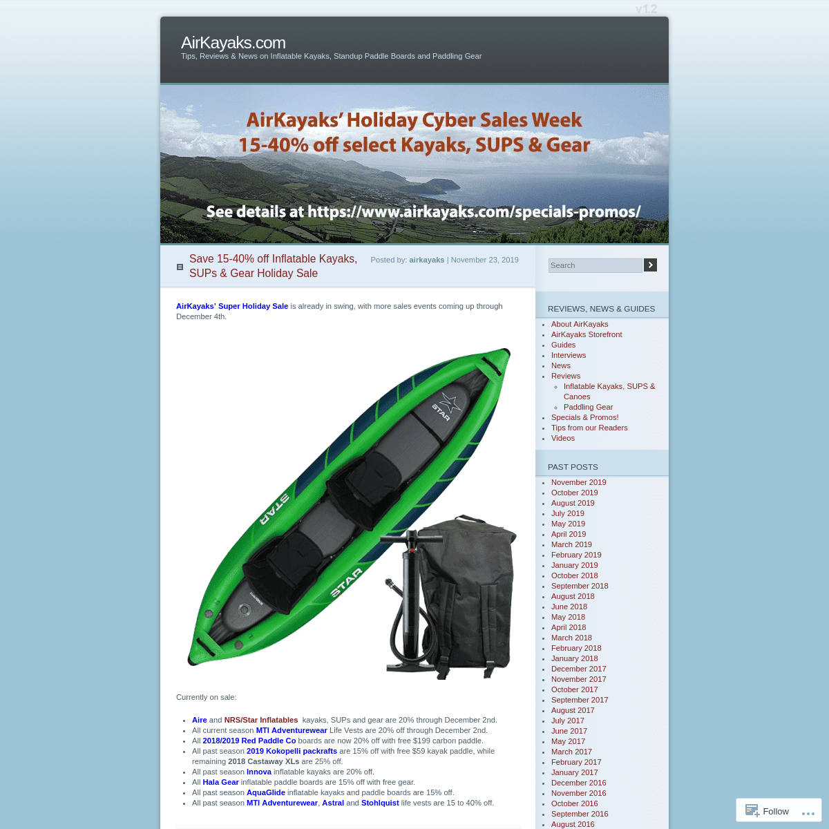 A complete backup of airkayaks.wordpress.com