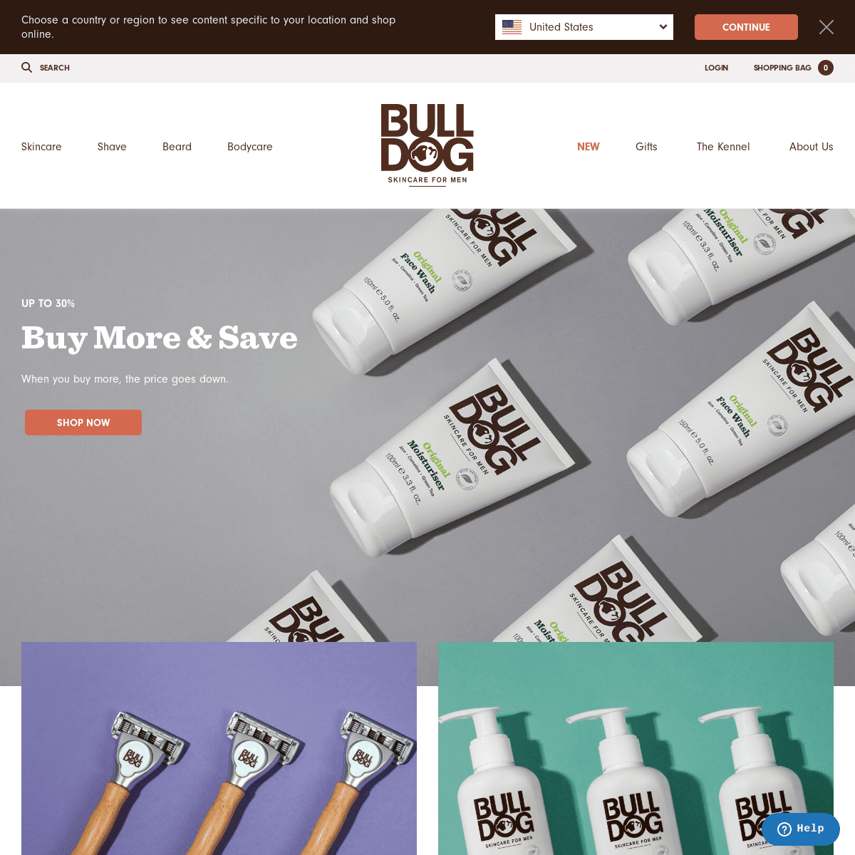 Skincare, Shaving and Grooming for Men | Bulldog Skincare