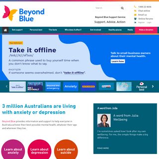 A complete backup of beyondblue.org.au