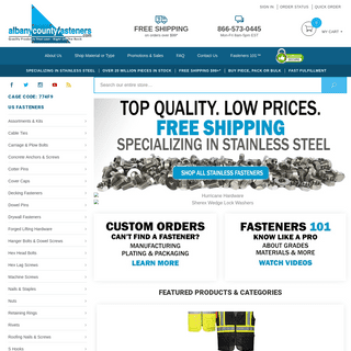 Albany County Fasteners - Nuts, Bolts, Hardware & More