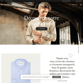 Hast: Chemises Homme haut de gamme à prix accessible