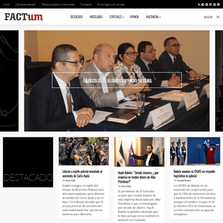 Revista Factum - Página de inicio