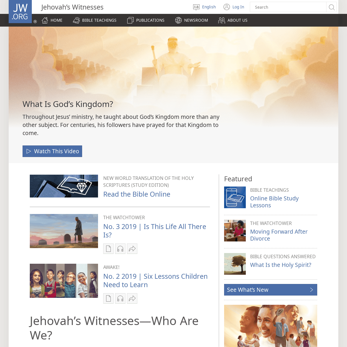 Jehovah’s Witnesses—Official Website: jw.org