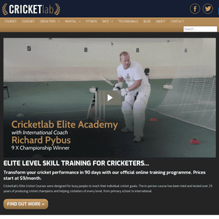 Cricketlab- Richard Pybus Cricket Coaching Tips, How To Play Cricket