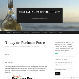 Australian Perfume Junkies | Olfactory Opinions from Oz