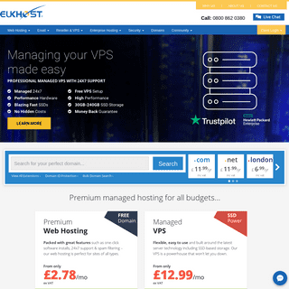Web Hosting Services trusted by 35,000+ Businesses â€“ eUKhost