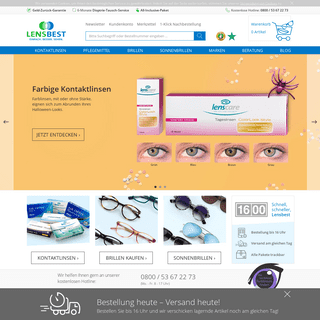 Lensbest.de - Kontaktlinsen, Pflegemittel, Brillen & Sonnenbrillen