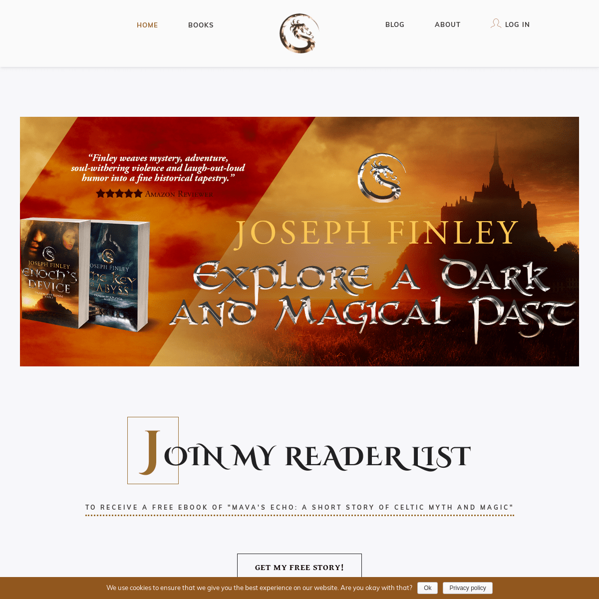Home - Joseph Finley - Writer of Historical Fantasy Fiction
