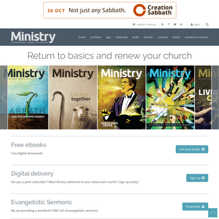 Ministry, International Journal for Pastors