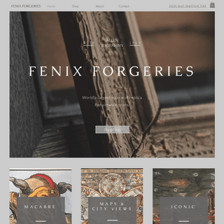 Fenix Forgeries Renaissance Replica Prints by Allen Ye Printmaker