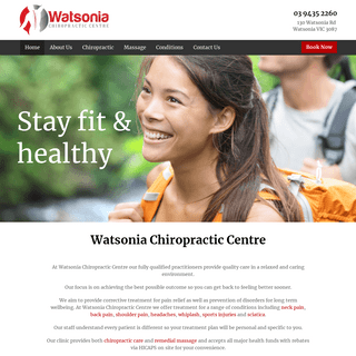 A complete backup of watsoniachiropractic.com