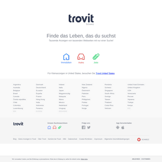 Trovit - Deine Suchmaschine für Kleinanzeigen (Immobilien, Autos und Jobs)