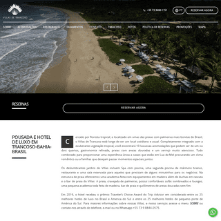Trancoso Hotel e Pousada na Praia |Villas de Trancoso Bahia–Brasil