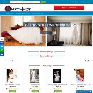 Wedding Gowns Renting & Buying Online marketplace
