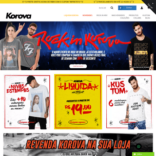 Camisetas e moda urbana pela internet - Korova