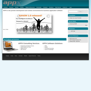 APPX is the premier development and runtime environment for business application software | APPX