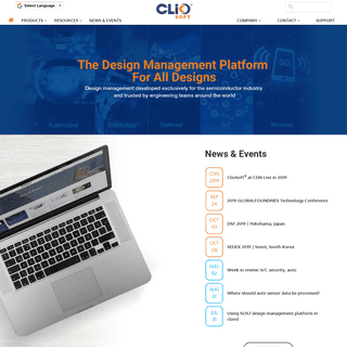 --ClioSoft Inc. - Leader in Design Data and IP Management Solutions