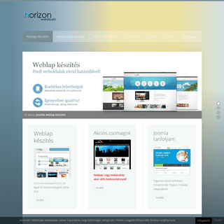 Joomla weblap készítés, weboldal készítés, webáruház készítés - Horizon Webstúdió