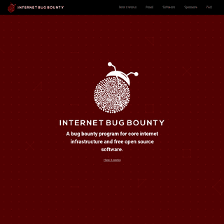 The Internet Bug Bounty - Rewarding friendly hackers who contribute to a more secure internet