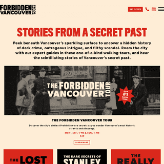   Forbidden Vancouver Walking Tours | Stories from a Secret Past