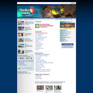 Pinellas County Government Home Page