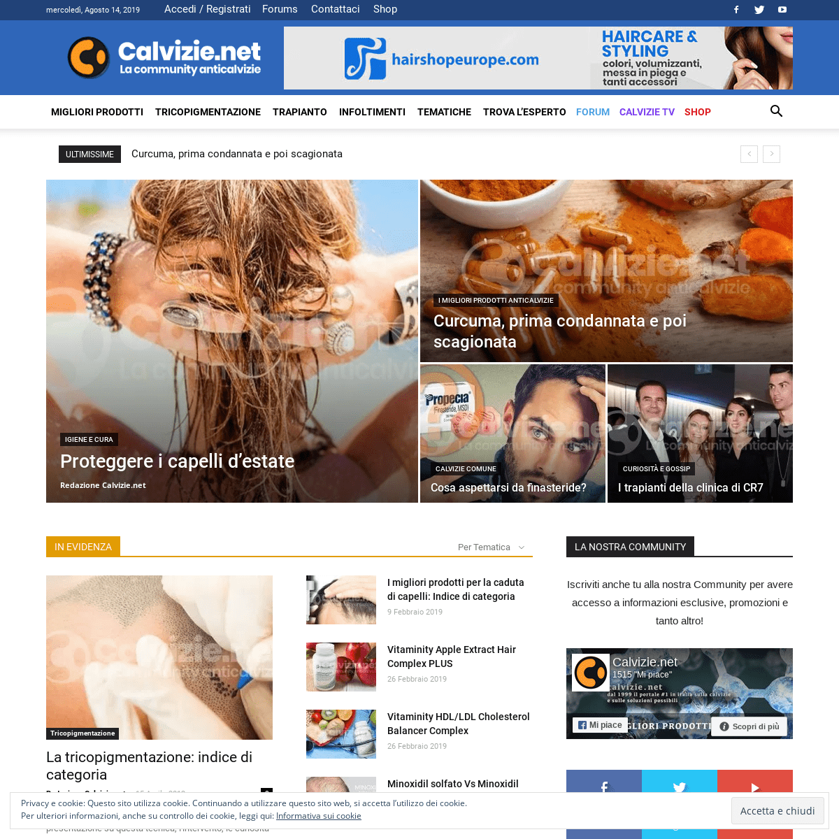 Calvizie - Calvizie.net dal 1999 il portale #1 in Italia sulla calvizie e caduta dei capelli