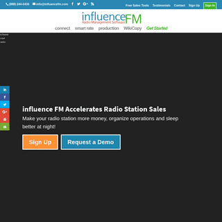 Online Radio Sales CRM for Radio Stations | Influence.fm