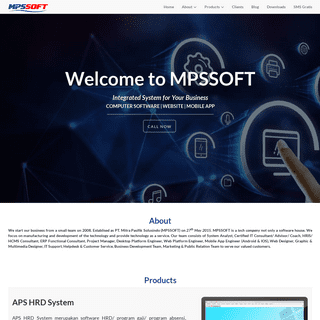 MPSSOFT | Jasa pembuatan website, startup, software, aplikasi android dan IOS