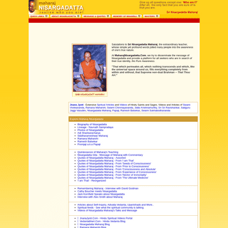 Nisargadatta Maharaj - Message, Quotes and 'I am That' 