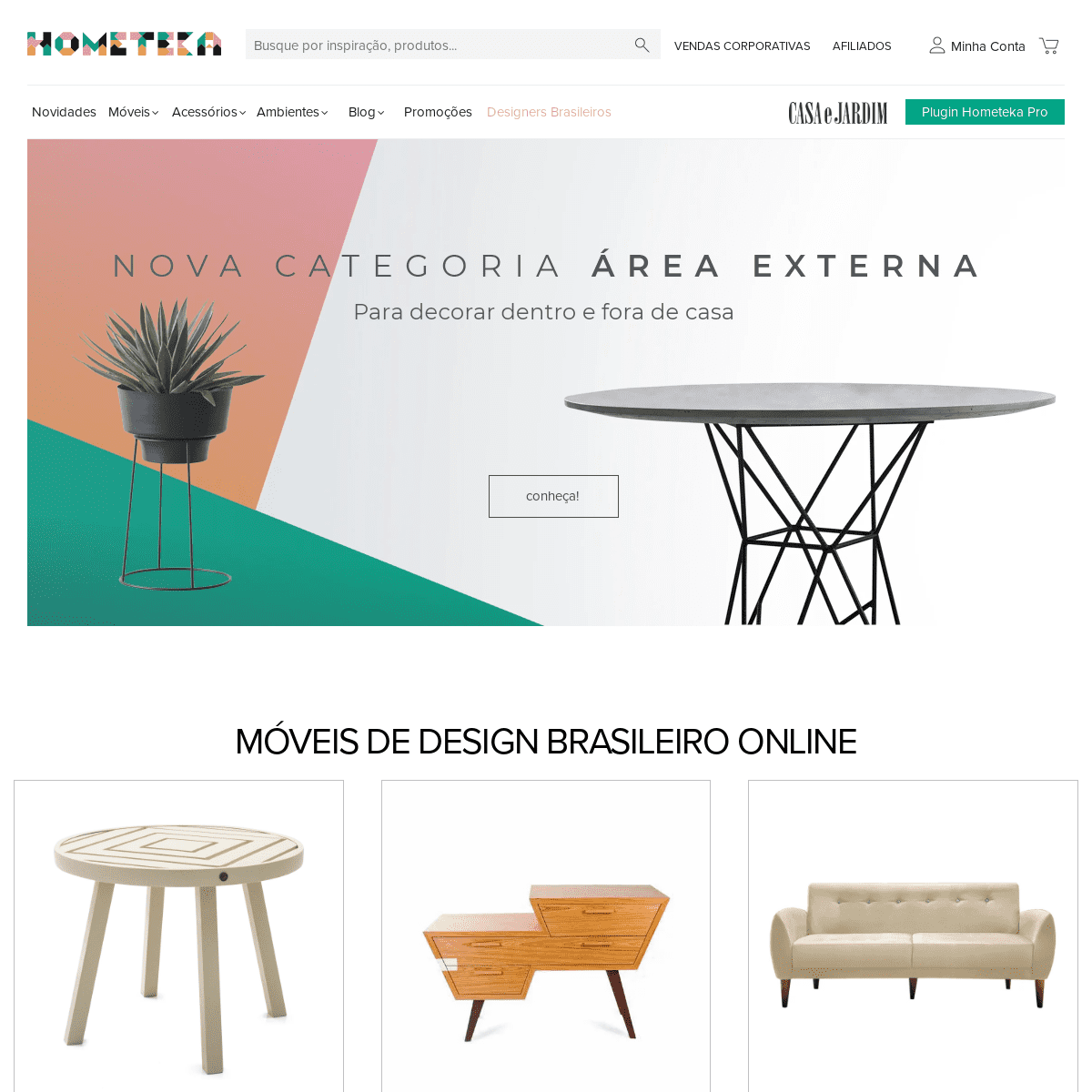 Hometeka - Decoração e móveis de design brasileiro online. Design cool e descolado em sofás, mesas, luminárias e cadeiras para s