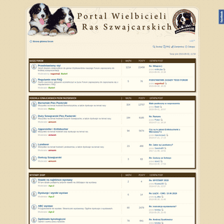Portal Wielbicieli Szwajcarskich Psów Pasterskich • Strona główna forum
