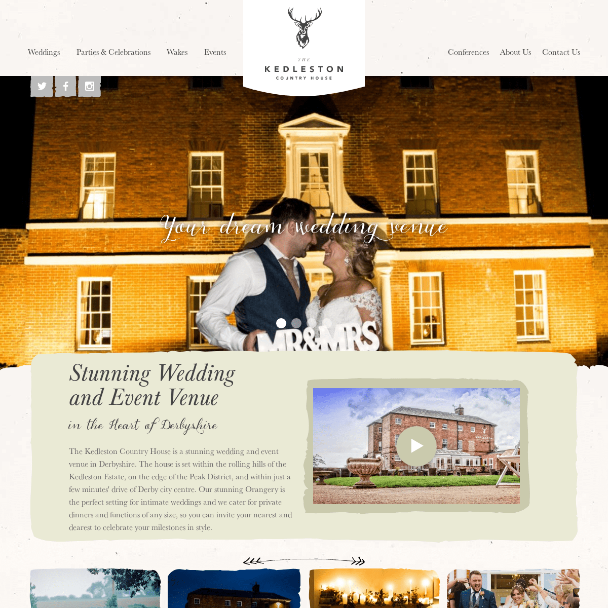 Wedding and Event venue in Derbyshire - The Kedleston Country House