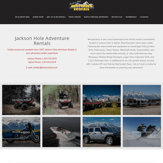 Jackson Hole & Alpine Wyoming Powersport Rentals