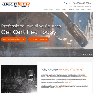 Welding Training School | Courses & Programs | Weldtech Canada
