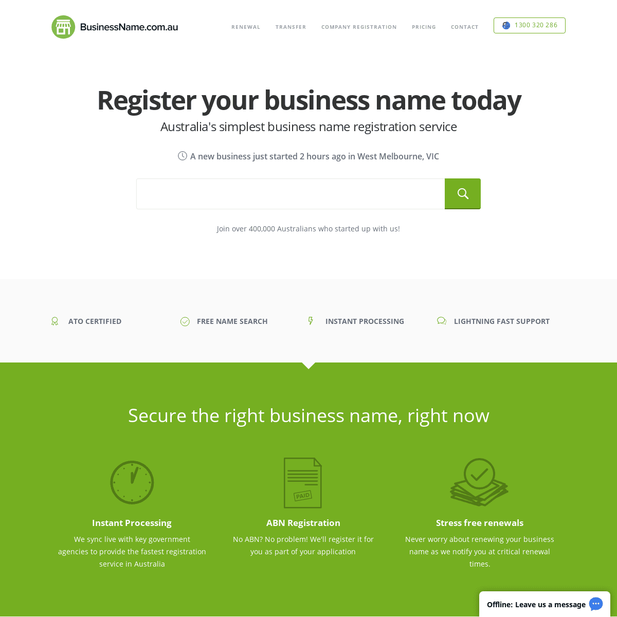 Business Name Registration Australia | BusinessName.com.au