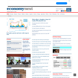 Sri Lanka economy and financial news, the latest Sri Lanka business news from Economynext