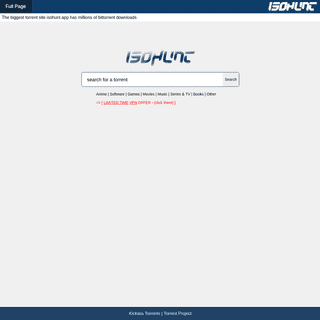 A complete backup of isohunt.app