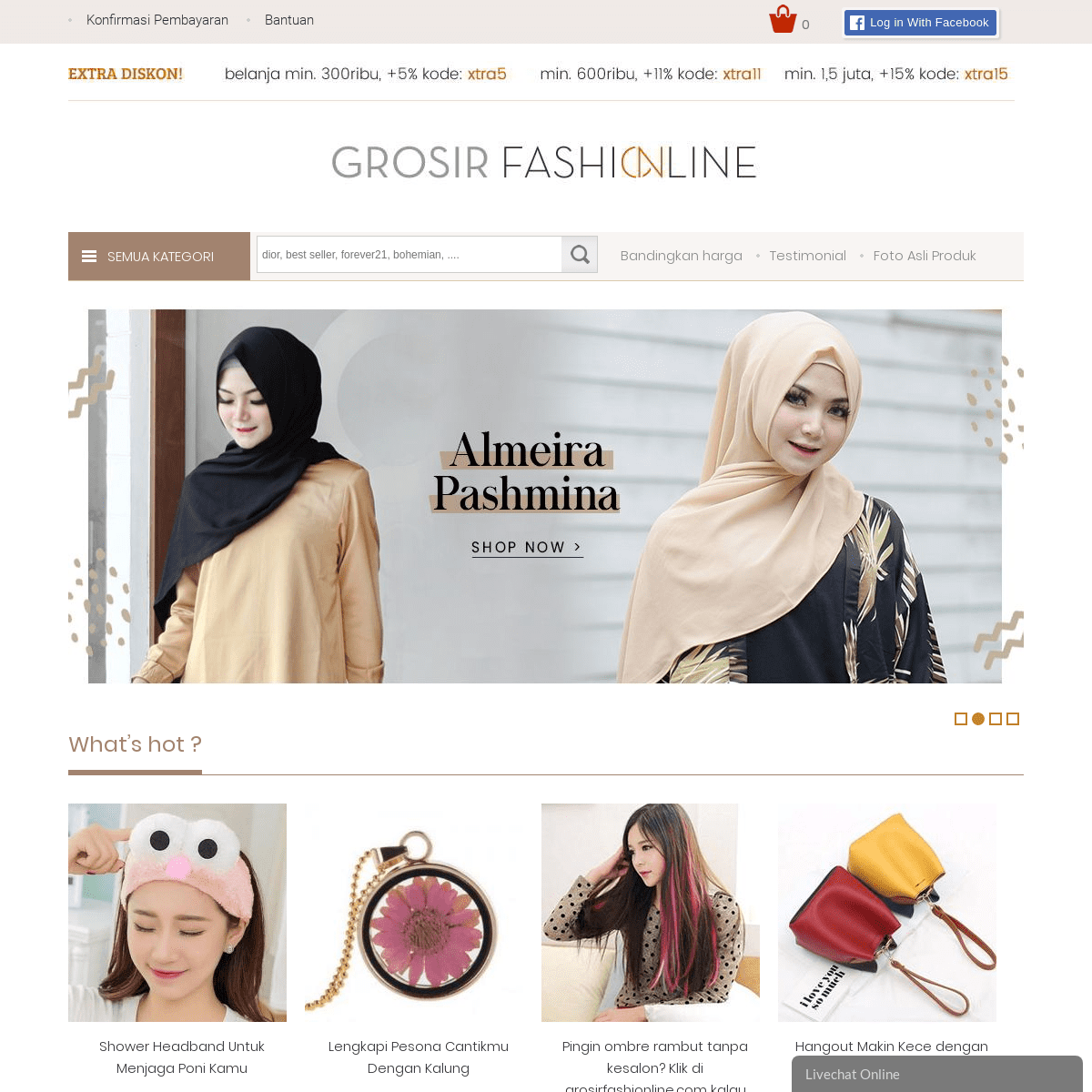 grosirfashionline.com Grosir Fashion Termurah dan Terbesar di Indonesia