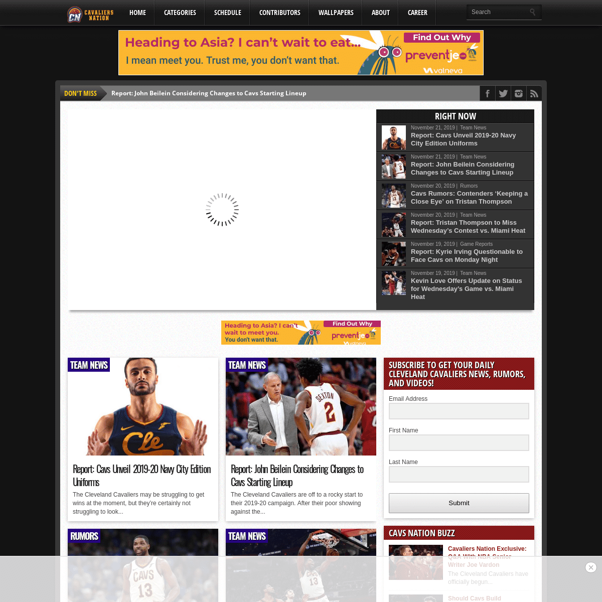 A complete backup of cavaliersnation.com