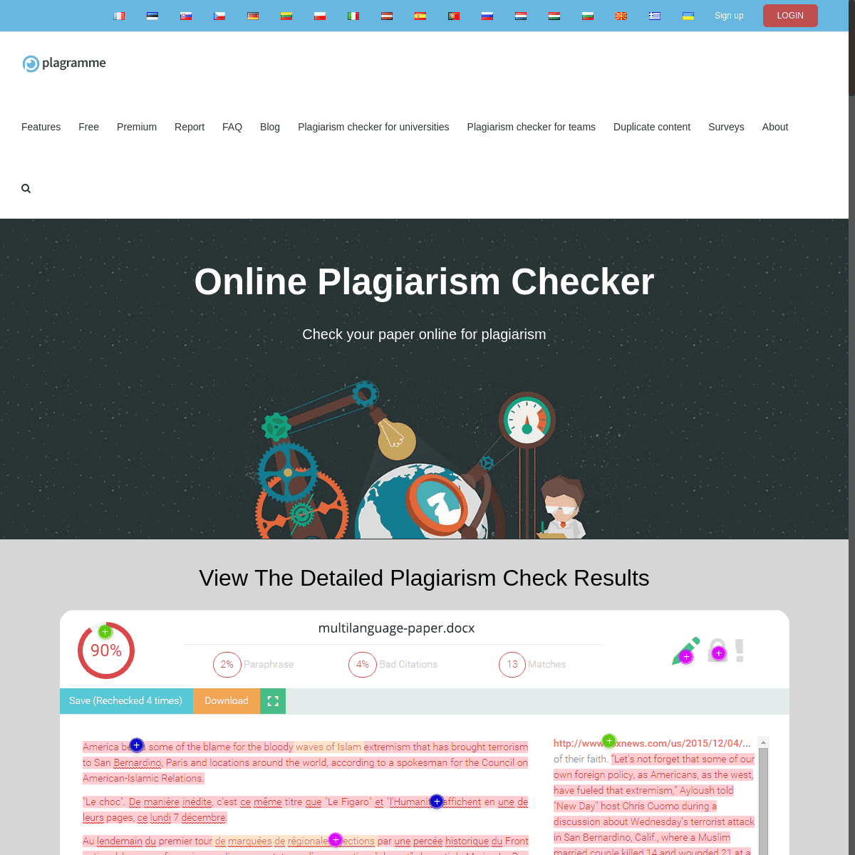Plagiarism Checker - Plagramme
