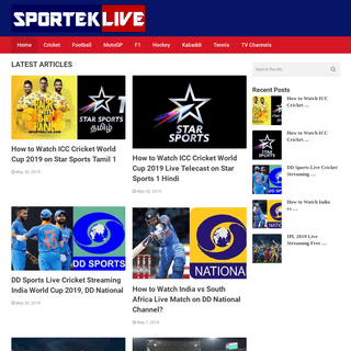 Sportek Live - Latest Sports News, Live Stream, Cricket Scores