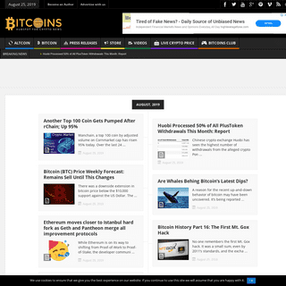 Bitcoin News | Crypto News | Mining News | Bitcoins Channel