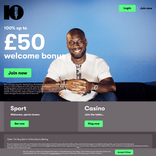 Bet On Sports Online Up To 50 Welcome Bonus 10bet