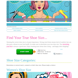 ShoeSize.com - Let' us help you find your shoe size.