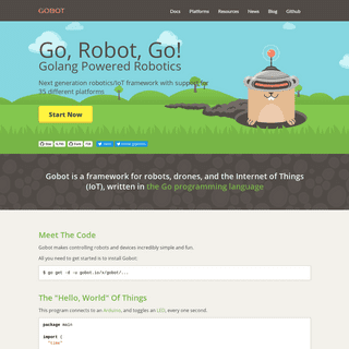 Gobot - Golang framework for robotics, drones, and the Internet of Things (IoT)