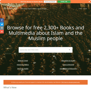 Books on Islam, Muslims, Prophet Muhammad(s), Ahlul Bayt | Al-Islam.org